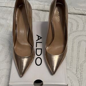 Aldo Metallic Gold Women's Heels